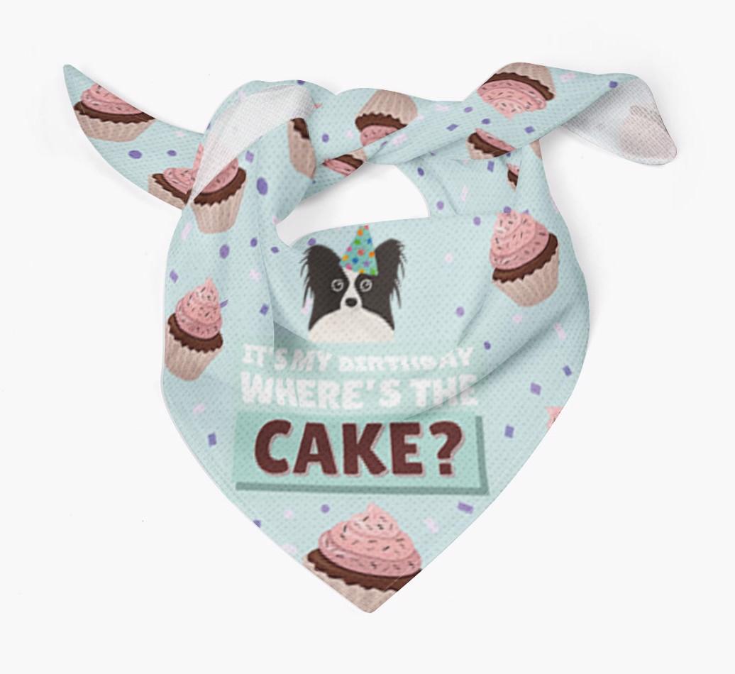'Where's the Cake?' Birthday Bandana