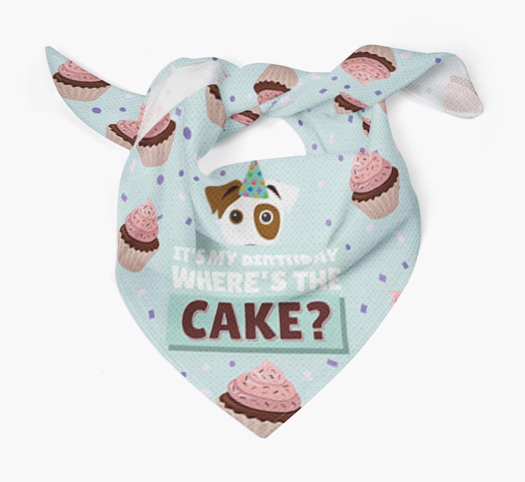 'Where's the Cake?' Birthday Bandana