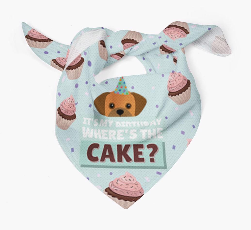'Where's the Cake?' Birthday Bandana