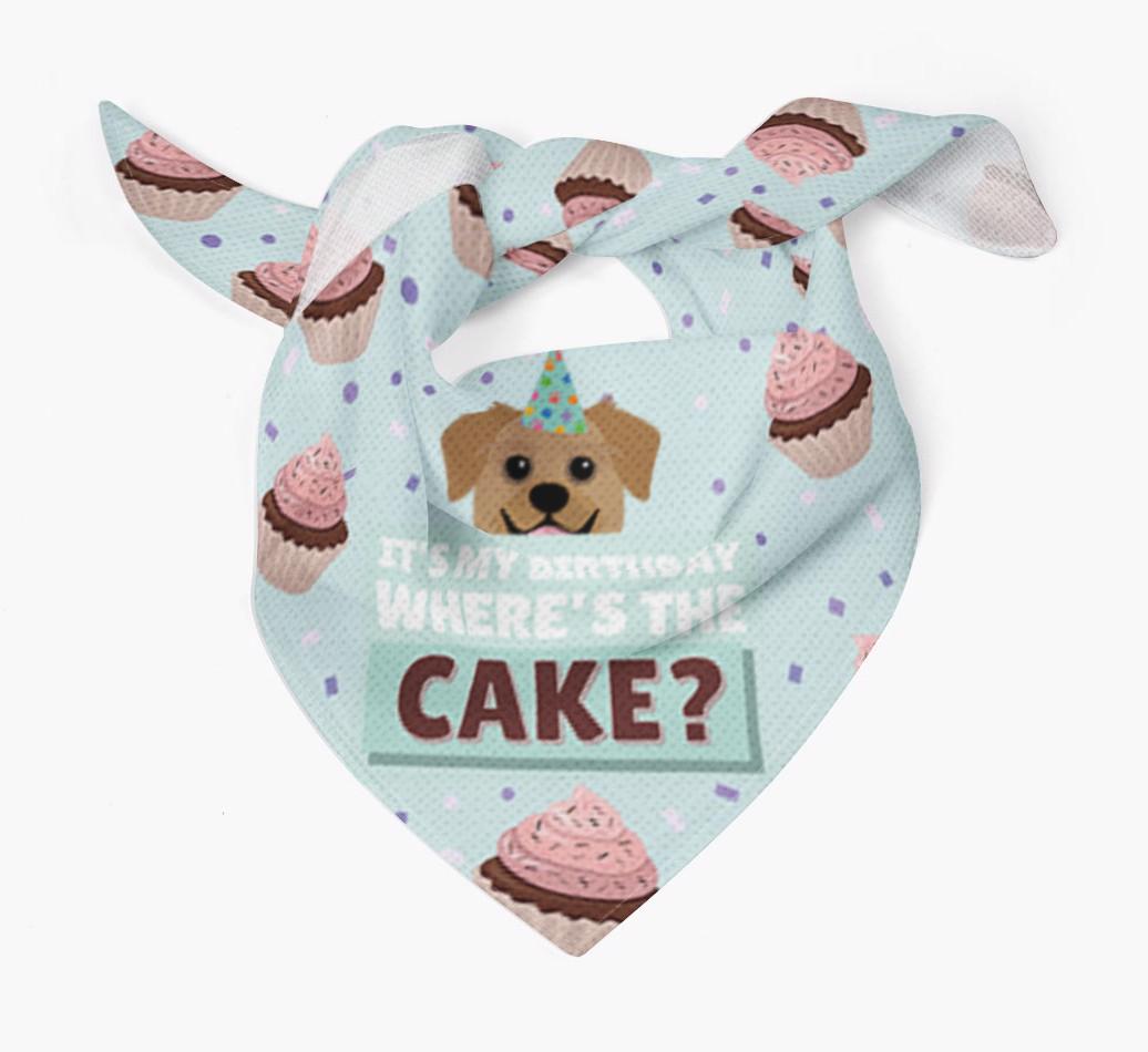 'Where's the Cake?' Birthday Bandana