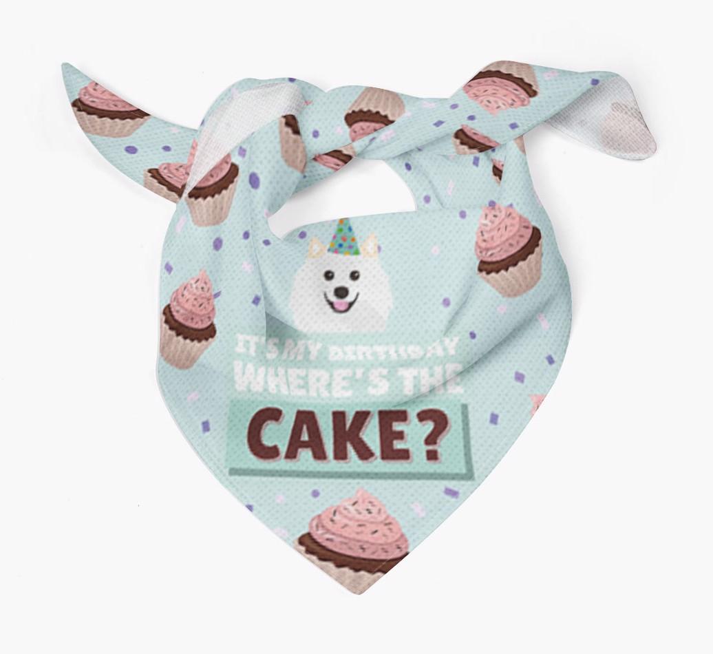 'Where's the Cake?' Birthday Bandana