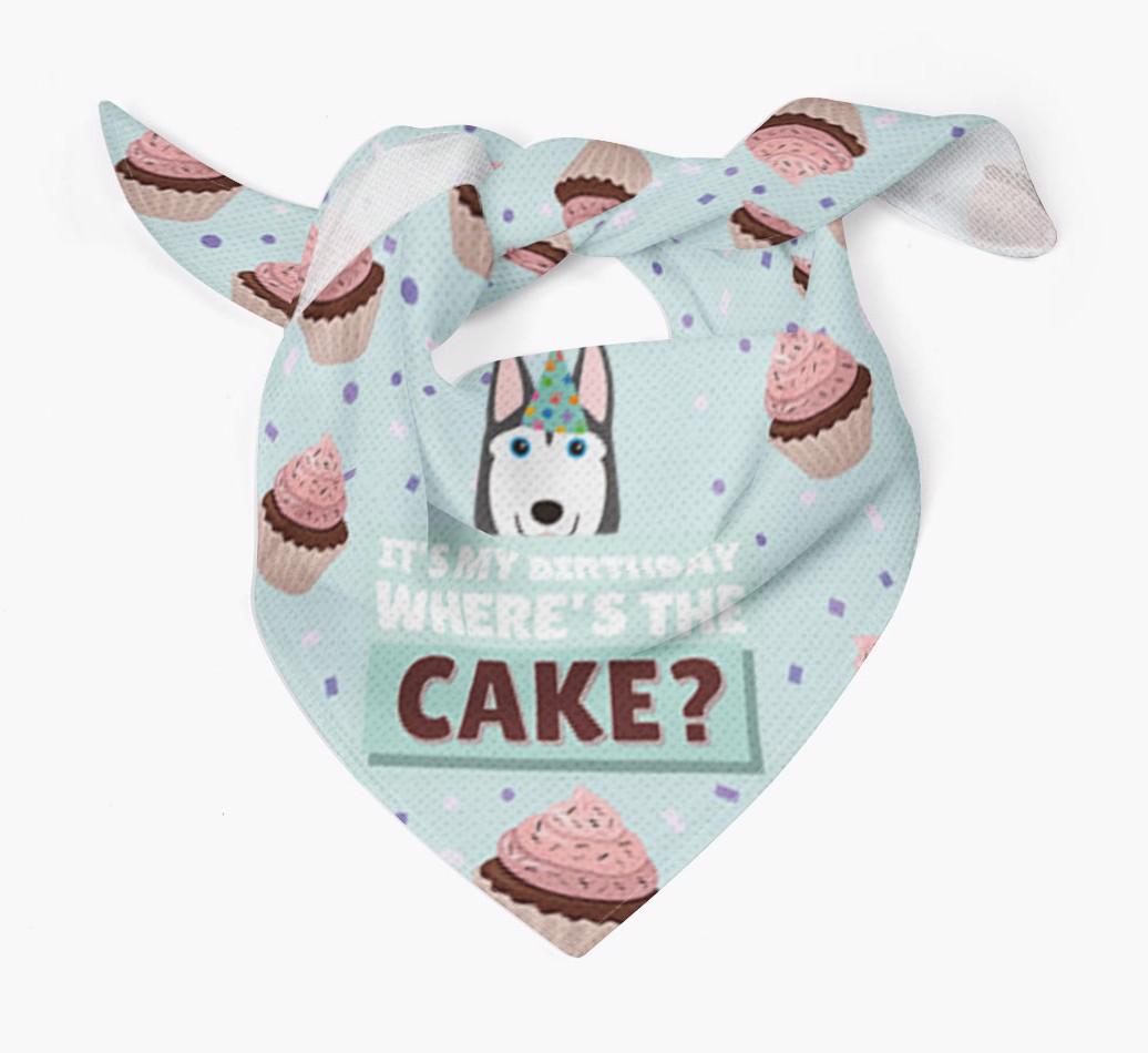 'Where's the Cake?' Birthday Bandana