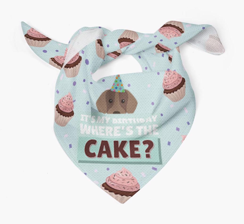 'Where's the Cake?' Birthday Bandana