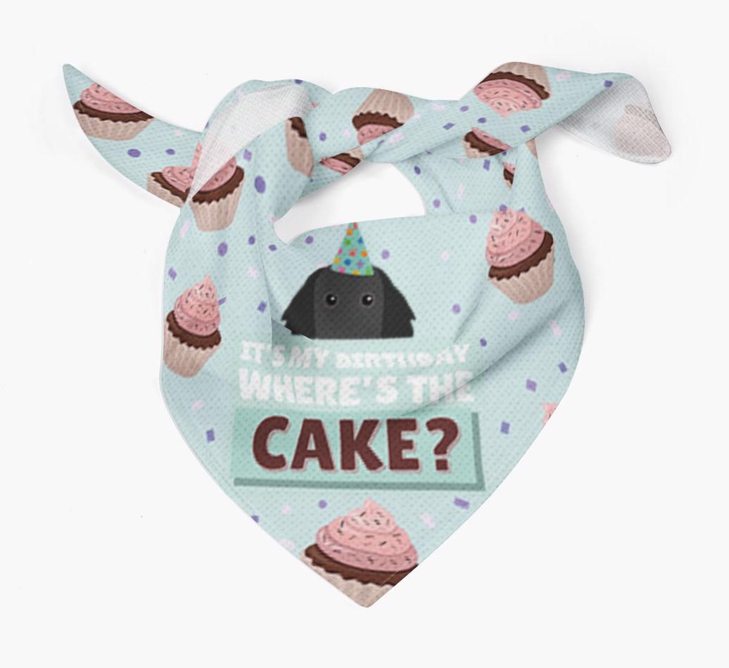 'Where's the Cake?' Birthday Bandana