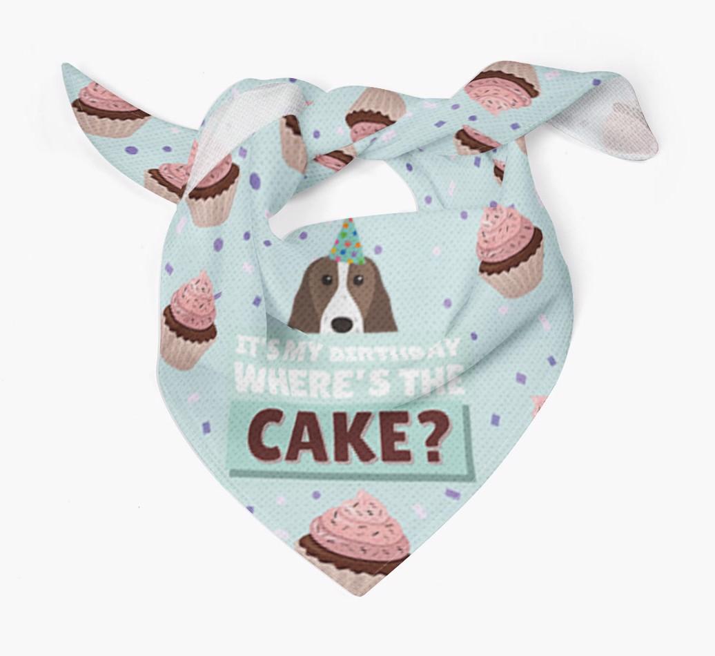 'Where's the Cake?' Birthday Bandana