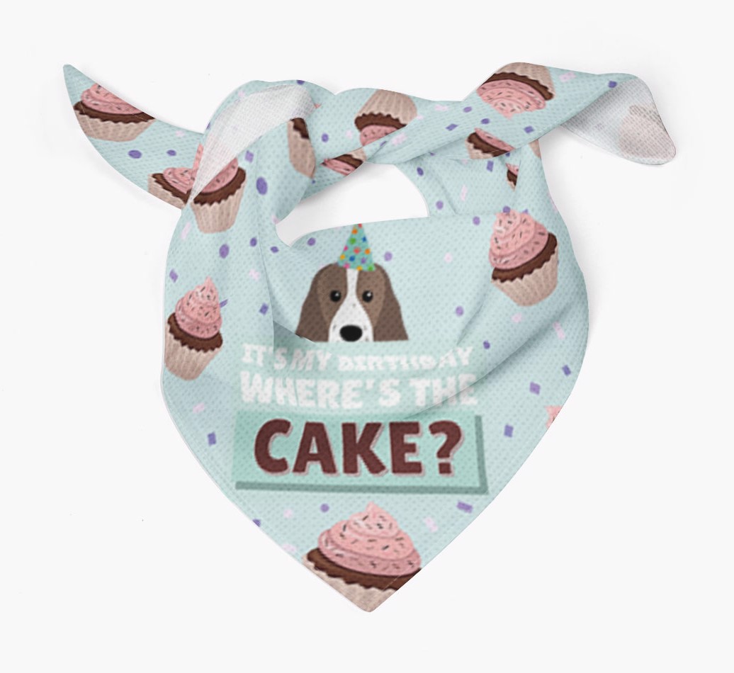 'Where's the Cake?' Birthday Bandana