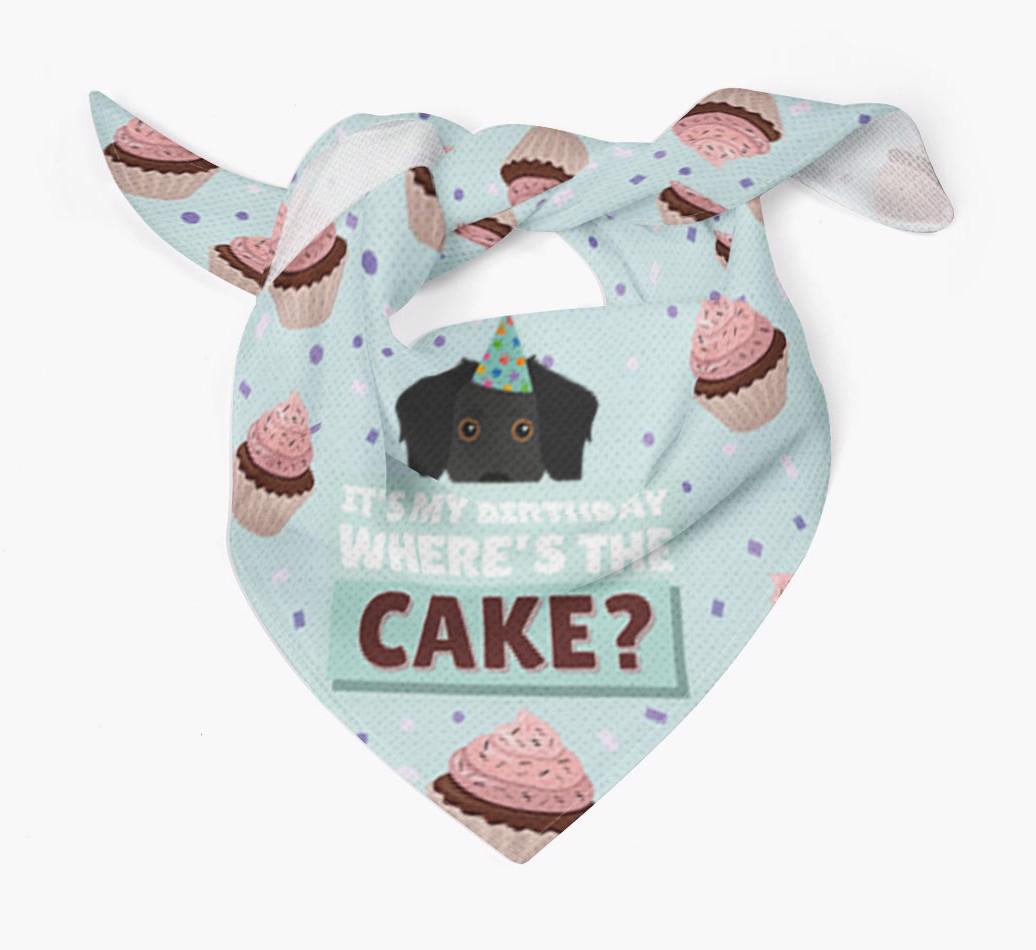 'Where's the Cake?' Birthday Bandana