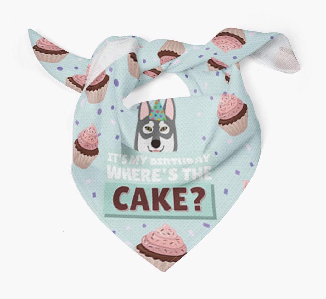'Where's the Cake?' Birthday Bandana