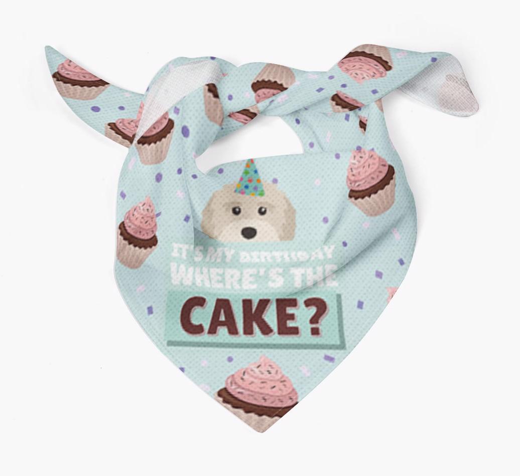 'Where's the Cake?' Birthday Bandana