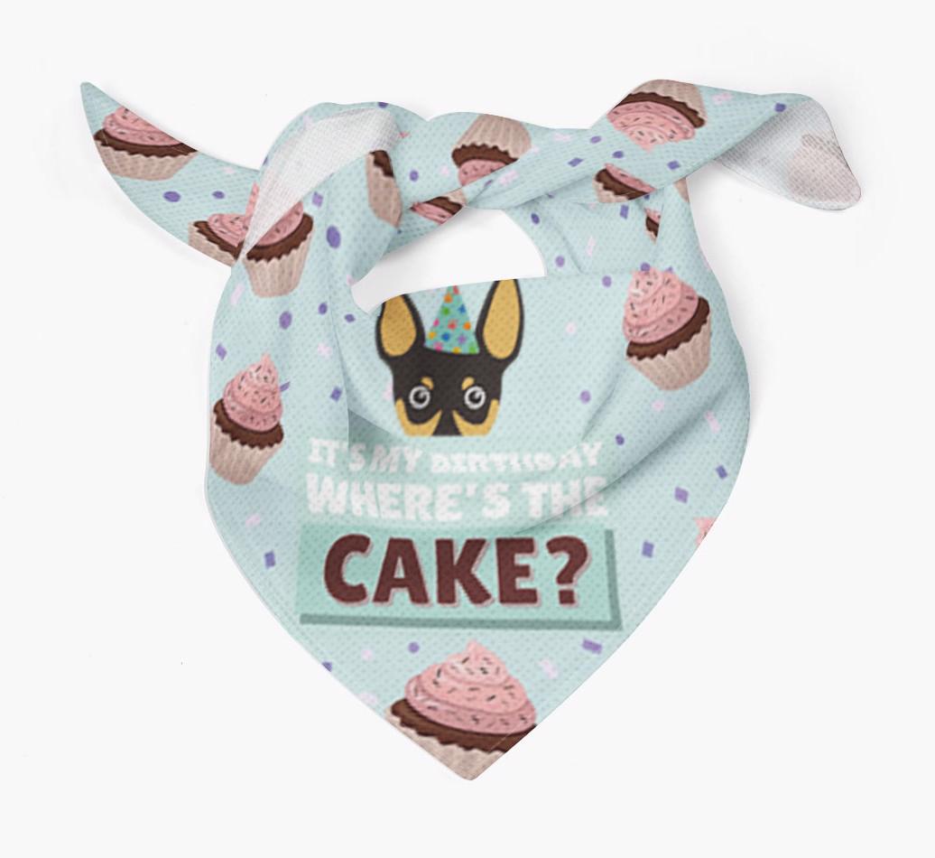 'Where's the Cake?' Birthday Bandana