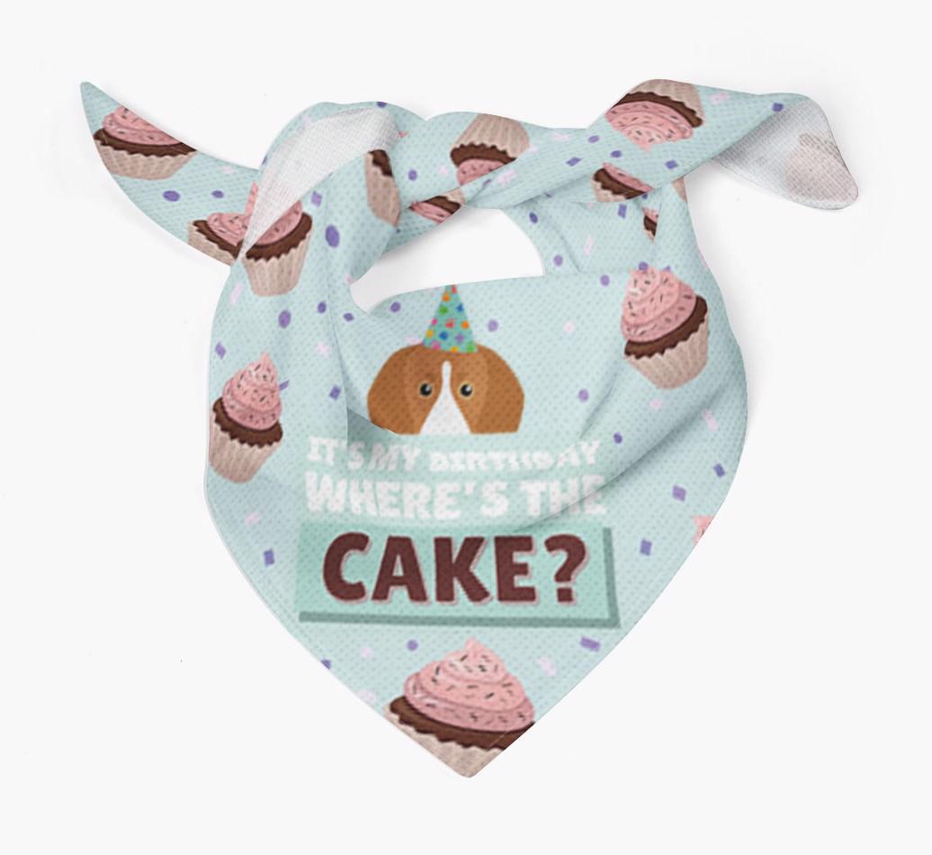 'Where's the Cake?' Birthday Bandana