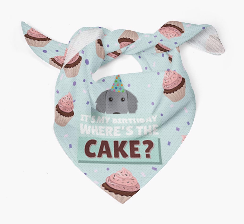 'Where's the Cake?' Birthday Bandana