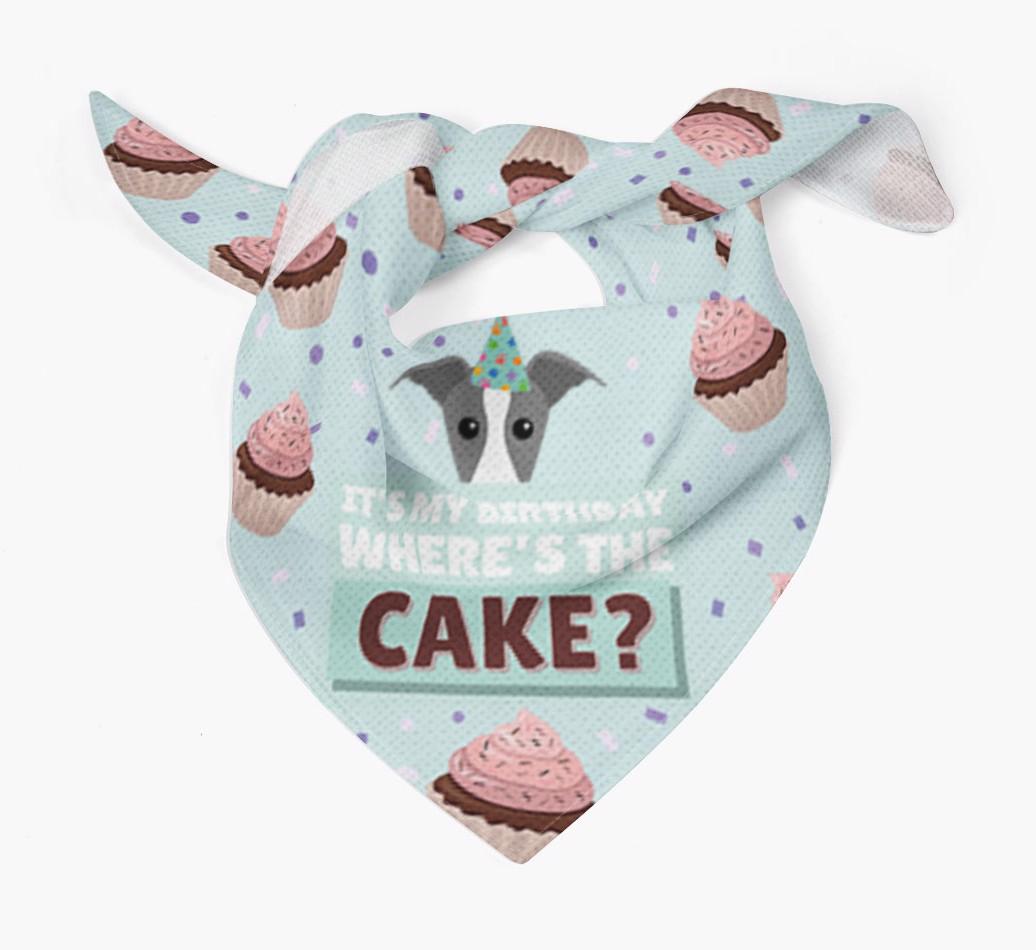 'Where's the Cake?' Birthday Bandana
