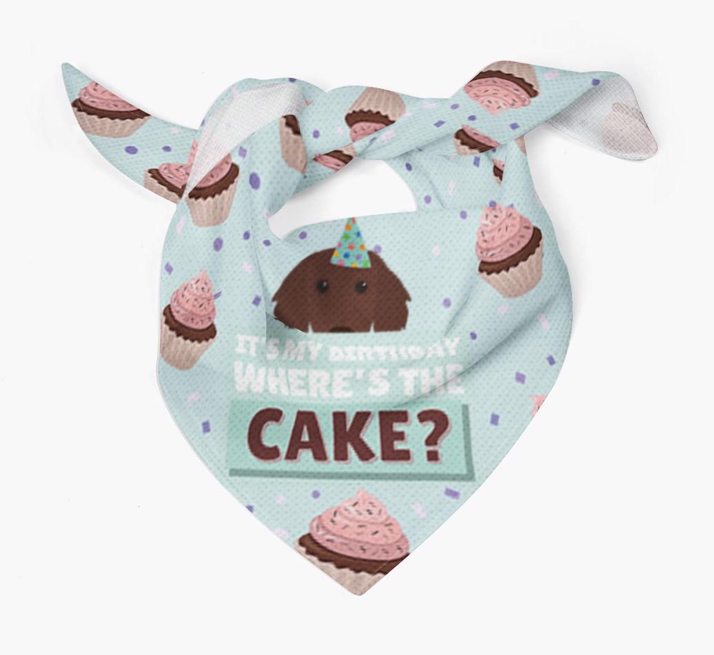 'Where's the Cake?' Birthday Bandana