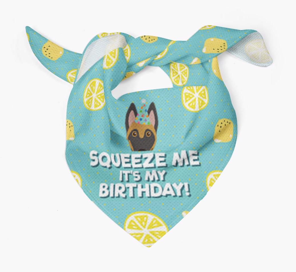 'Squeeze Me, It's My Birthday' Bandana