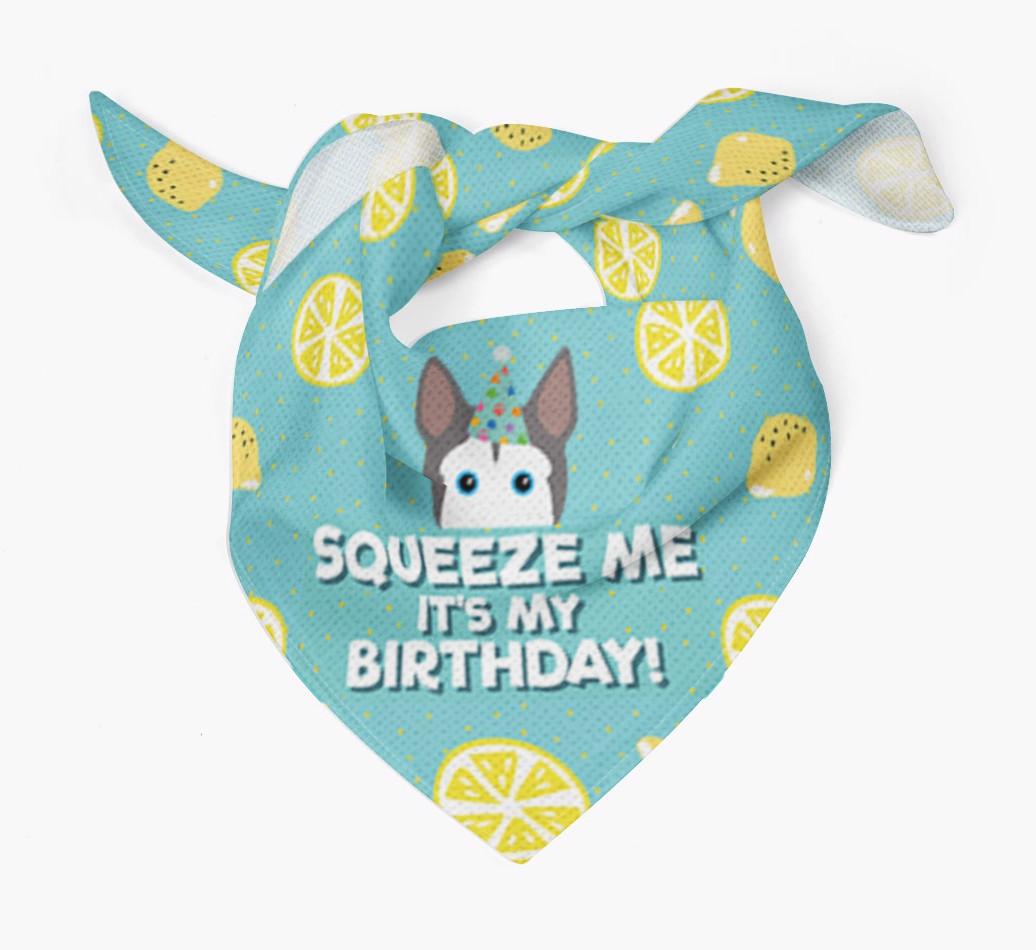 'Squeeze Me, It's My Birthday' Bandana