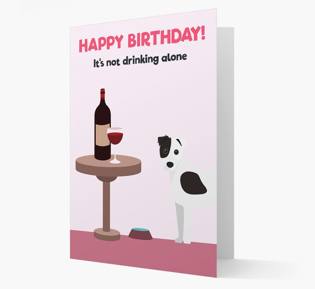 Personalised 'Birthday Drinks' Card with {breedFullName} Icon