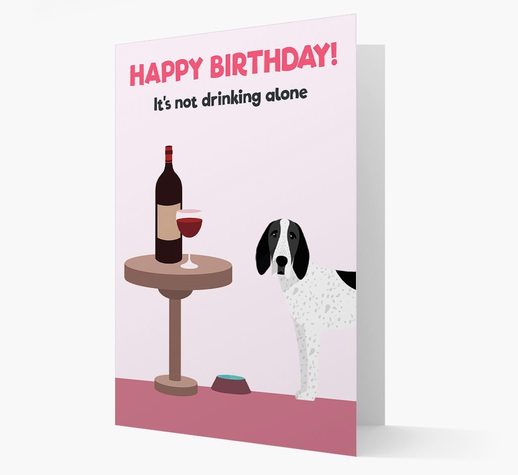 Personalised 'Birthday Drinks' Card with {breedFullName} Icon
