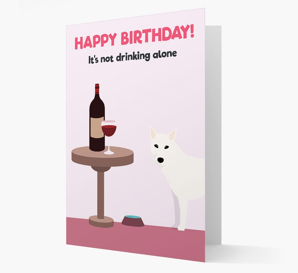 Personalised 'Birthday Drinks' Card with {breedFullName} Icon