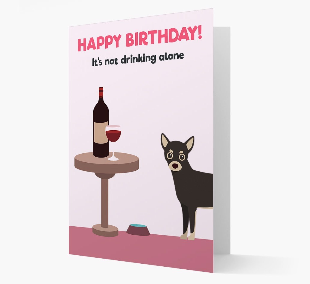 Personalised 'Birthday Drinks' Card with {breedFullName} Icon