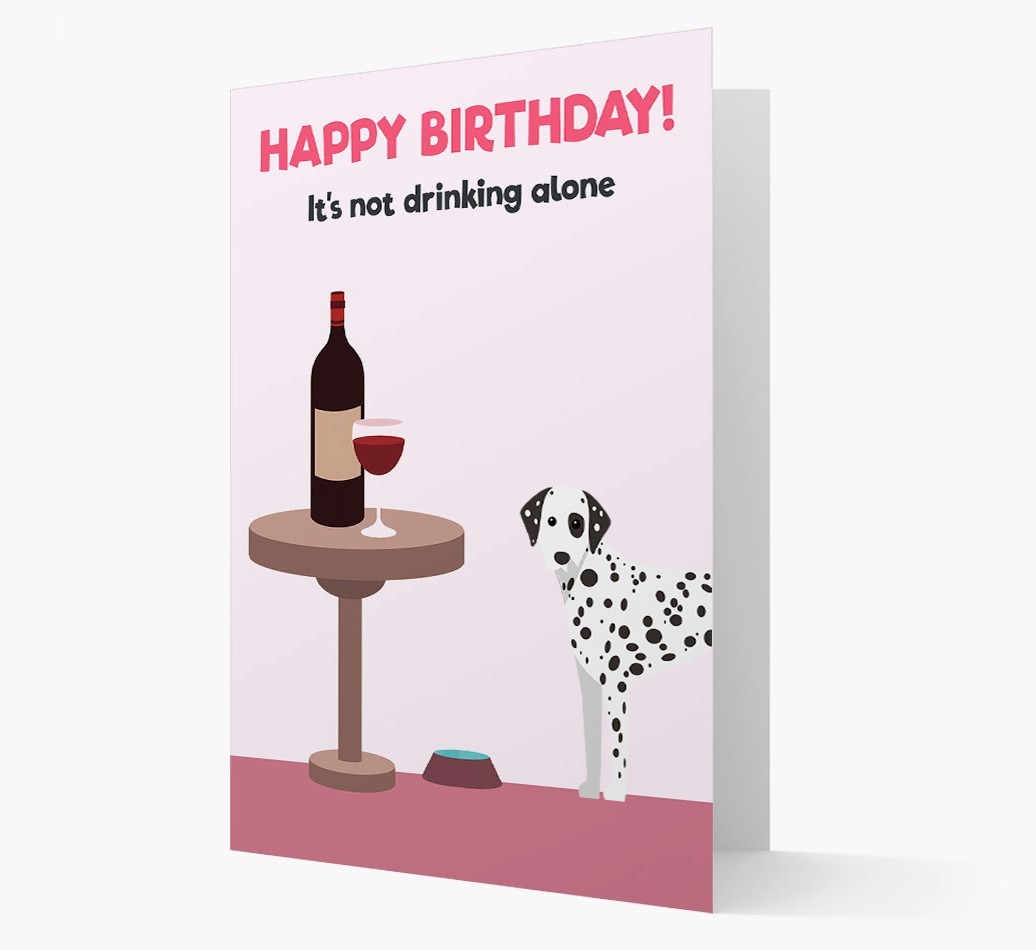 Personalised 'Birthday Drinks' Card with {breedFullName} Icon