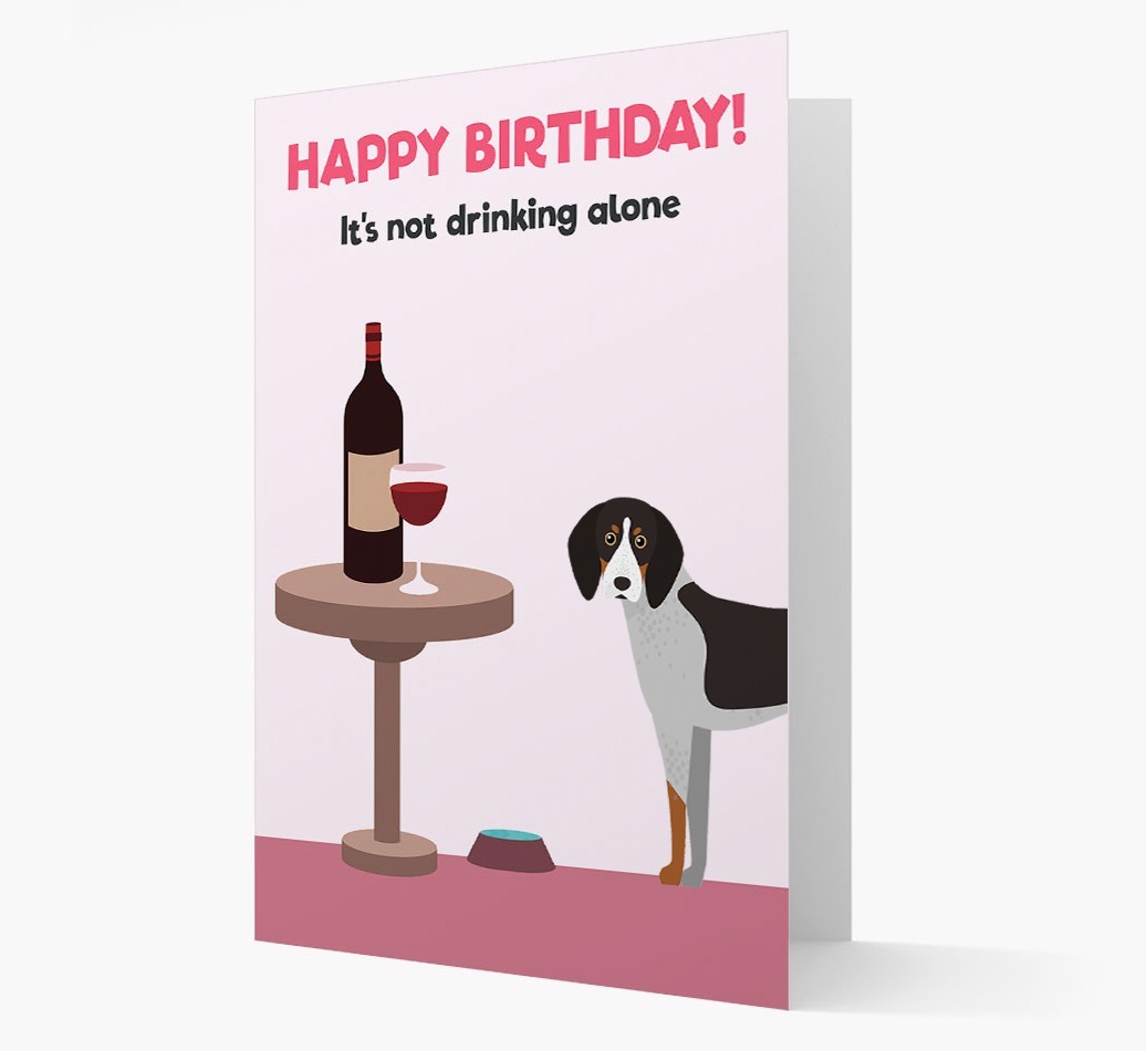 Personalised 'Birthday Drinks' Card with {breedFullName} Icon