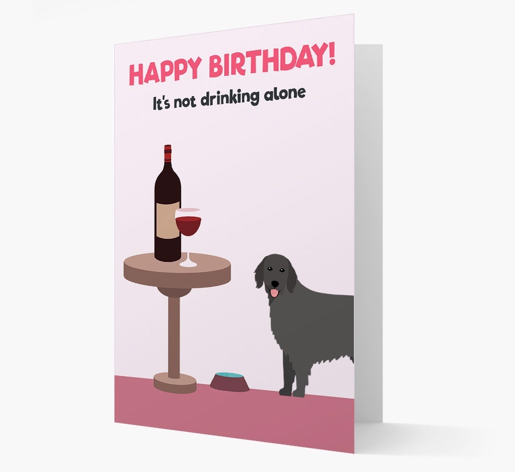 Personalised 'Birthday Drinks' Card with {breedFullName} Icon