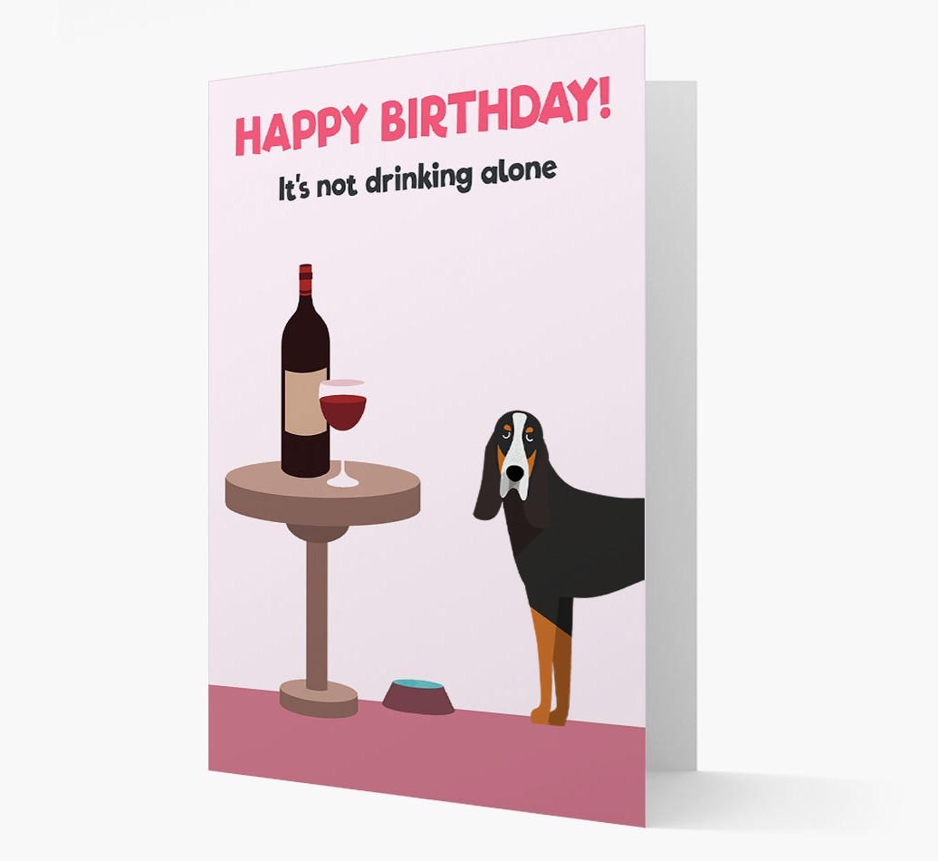 Personalised 'Birthday Drinks' Card with {breedFullName} Icon
