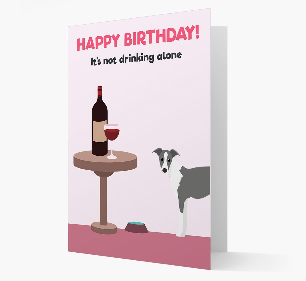Personalised 'Birthday Drinks' Card with {breedFullName} Icon