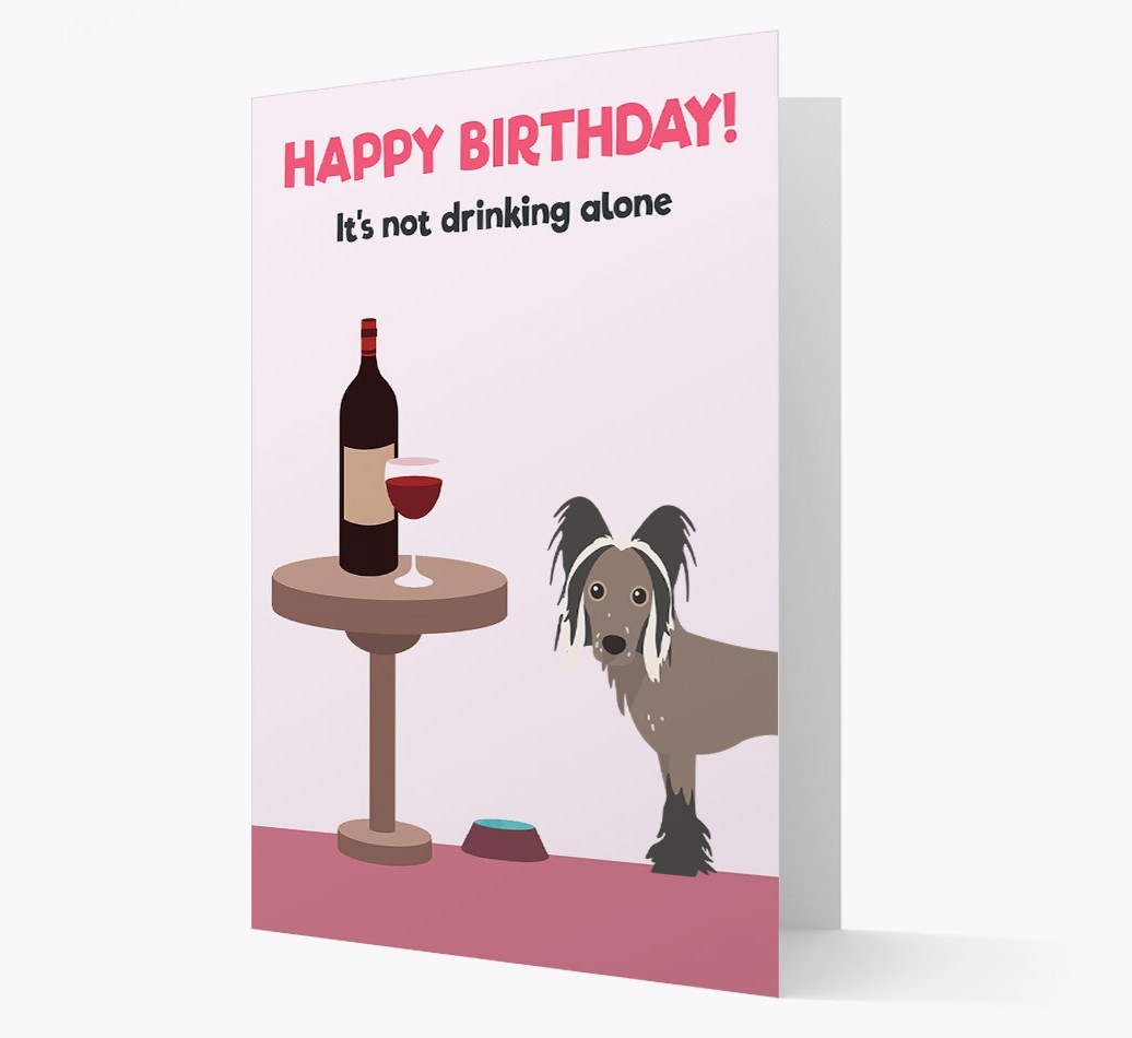 Personalised 'Birthday Drinks' Card with {breedFullName} Icon