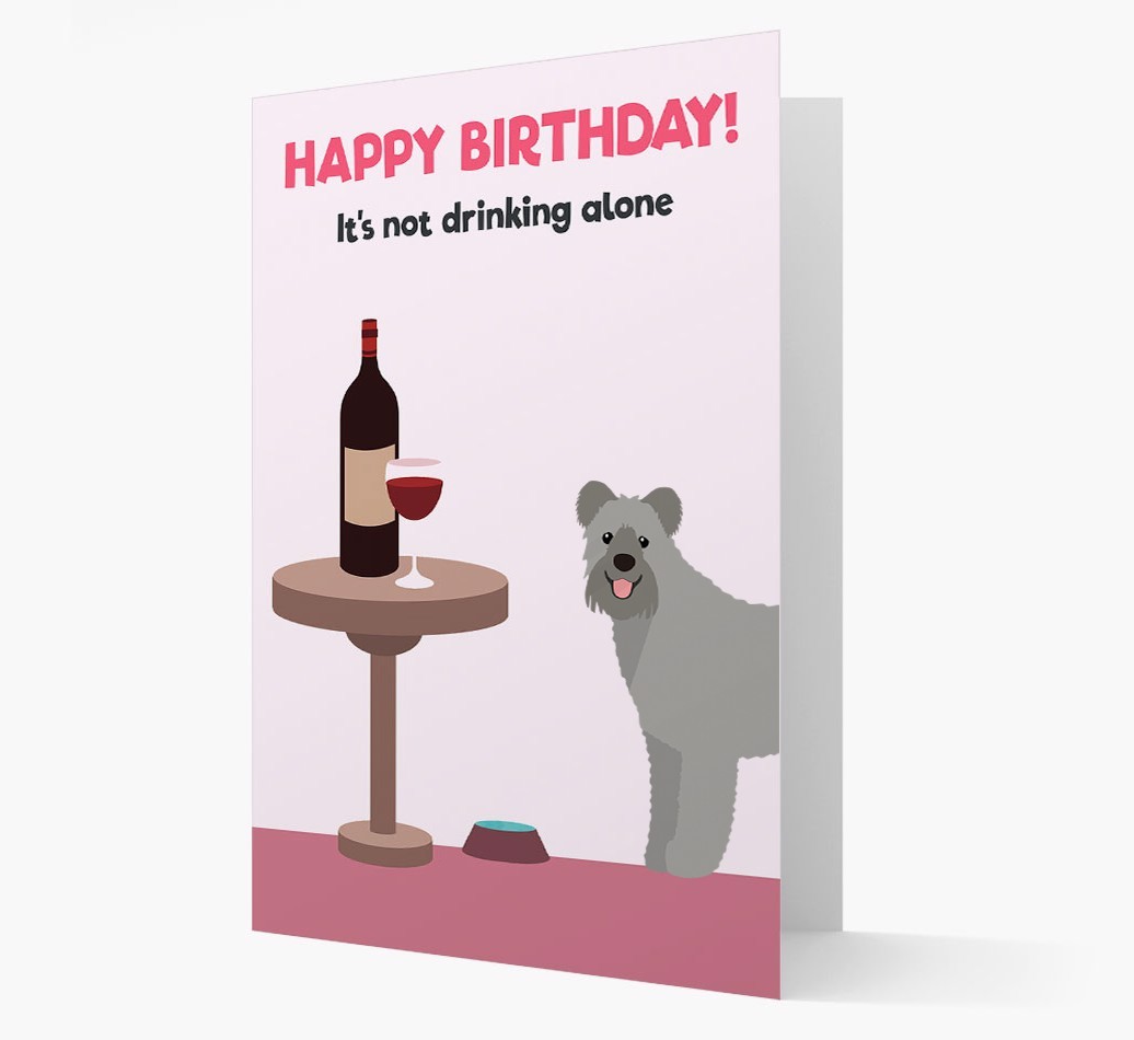 Personalised 'Birthday Drinks' Card with {breedFullName} Icon