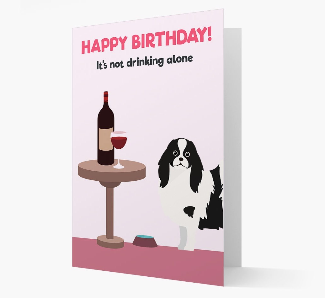 Personalised 'Birthday Drinks' Card with {breedFullName} Icon