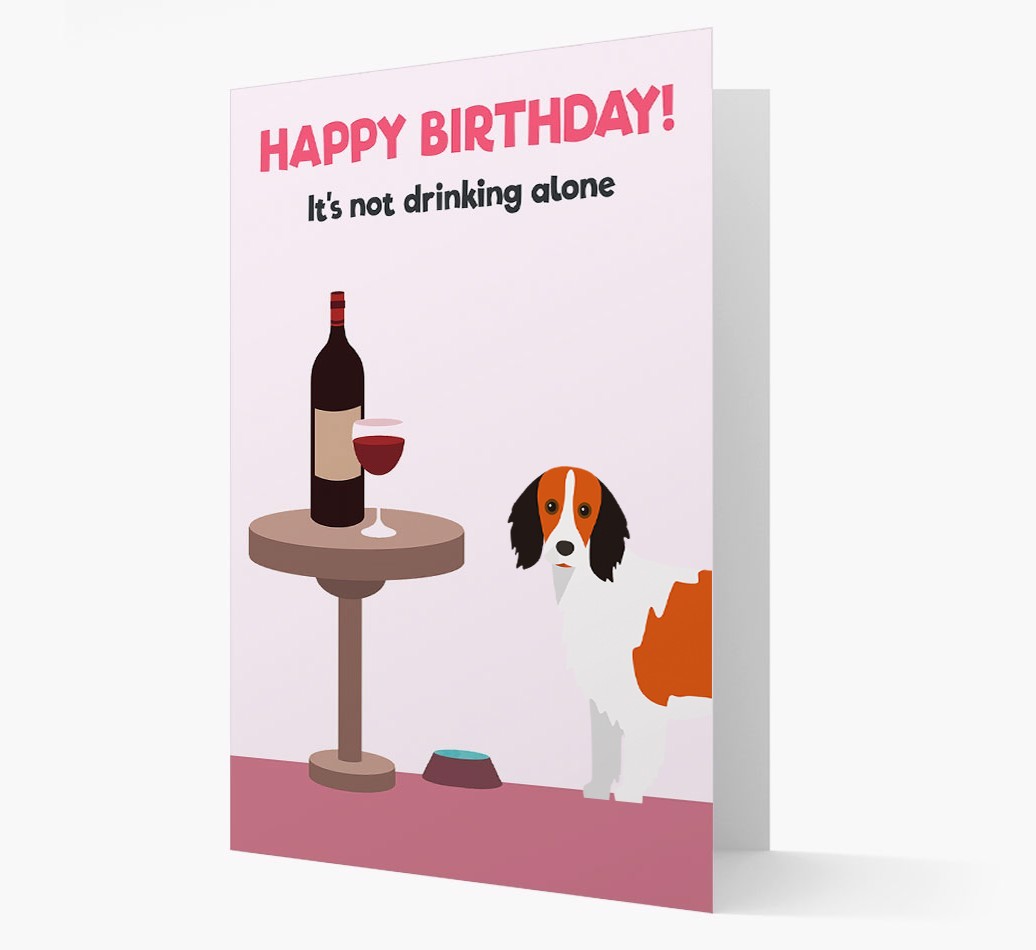 Personalised 'Birthday Drinks' Card with {breedFullName} Icon