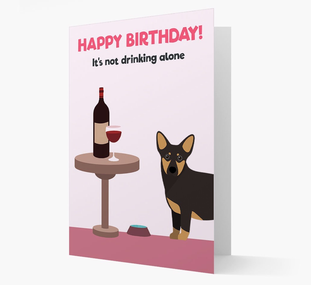 Personalised 'Birthday Drinks' Card with {breedFullName} Icon