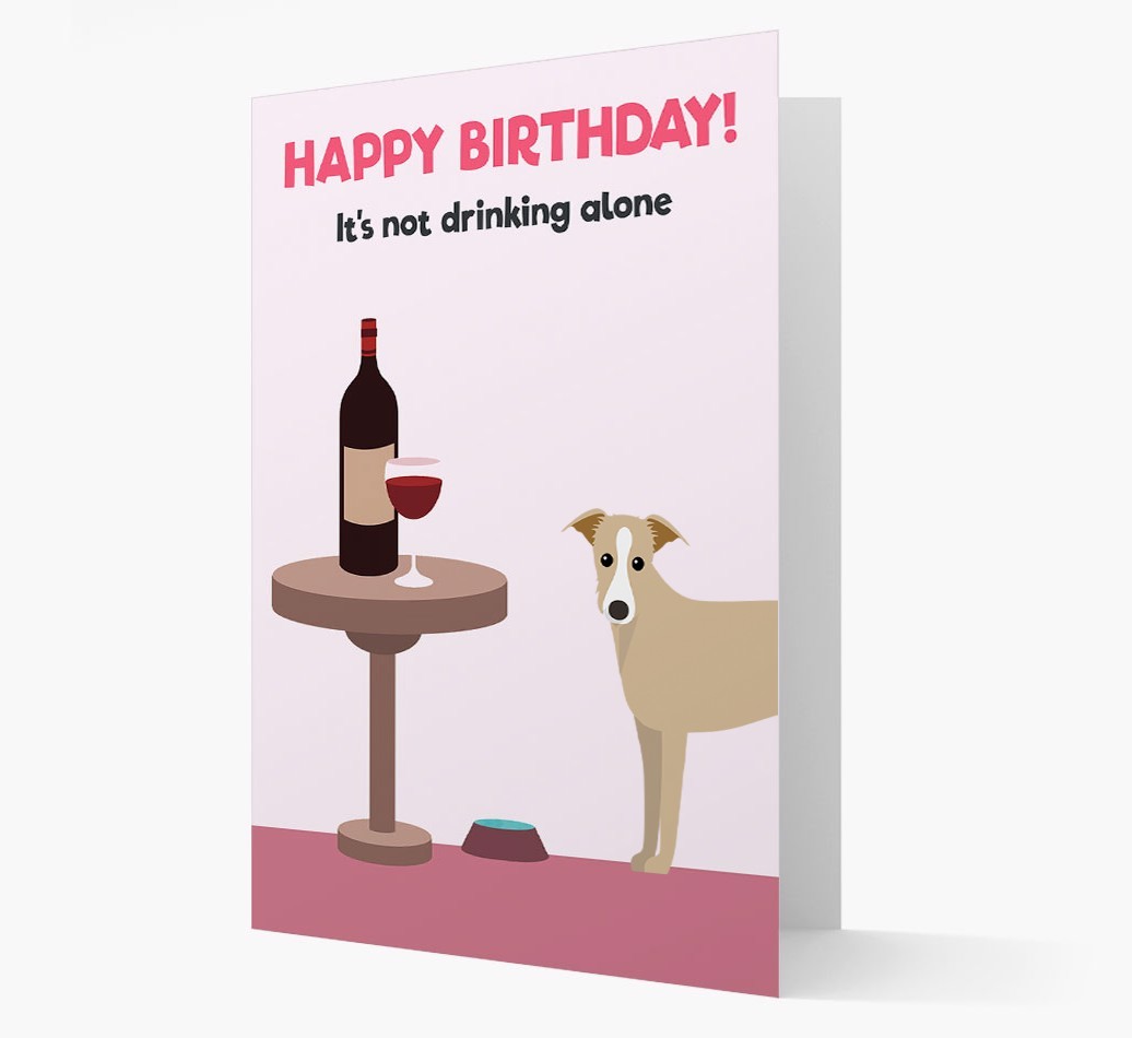 Personalised 'Birthday Drinks' Card with {breedFullName} Icon
