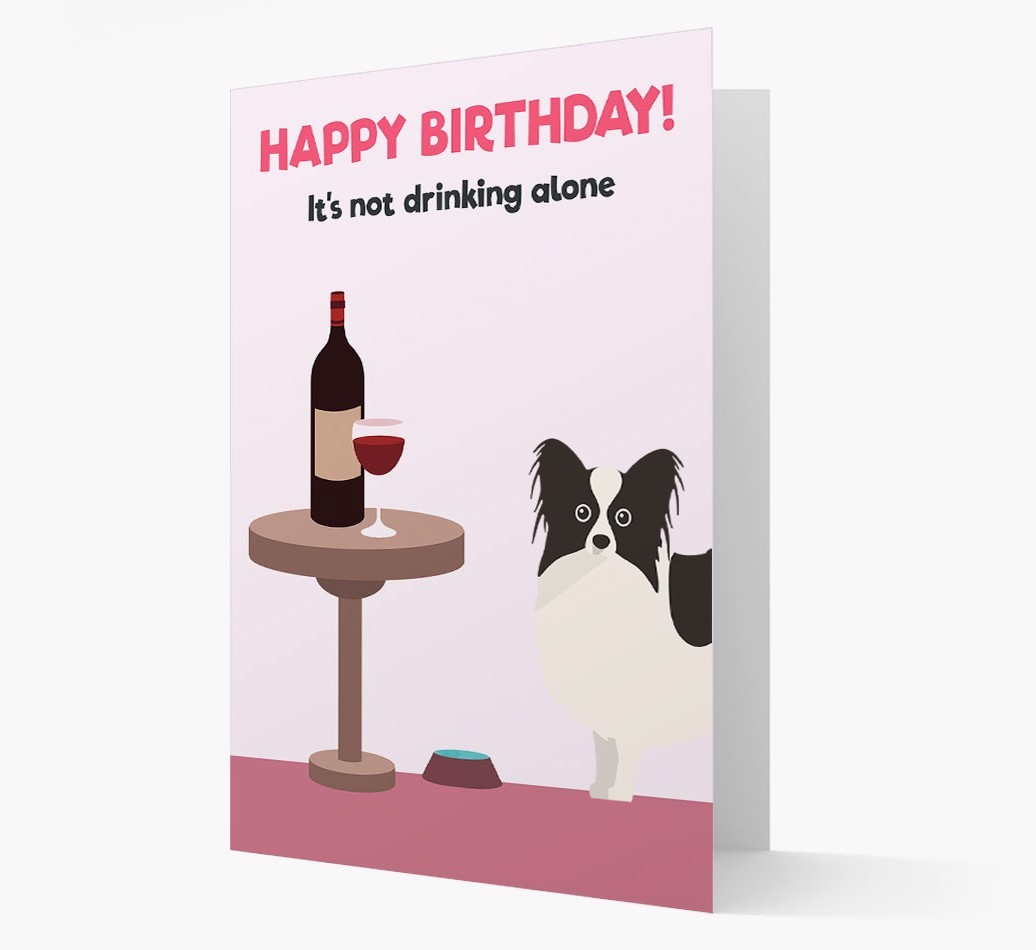 Personalised 'Birthday Drinks' Card with {breedFullName} Icon