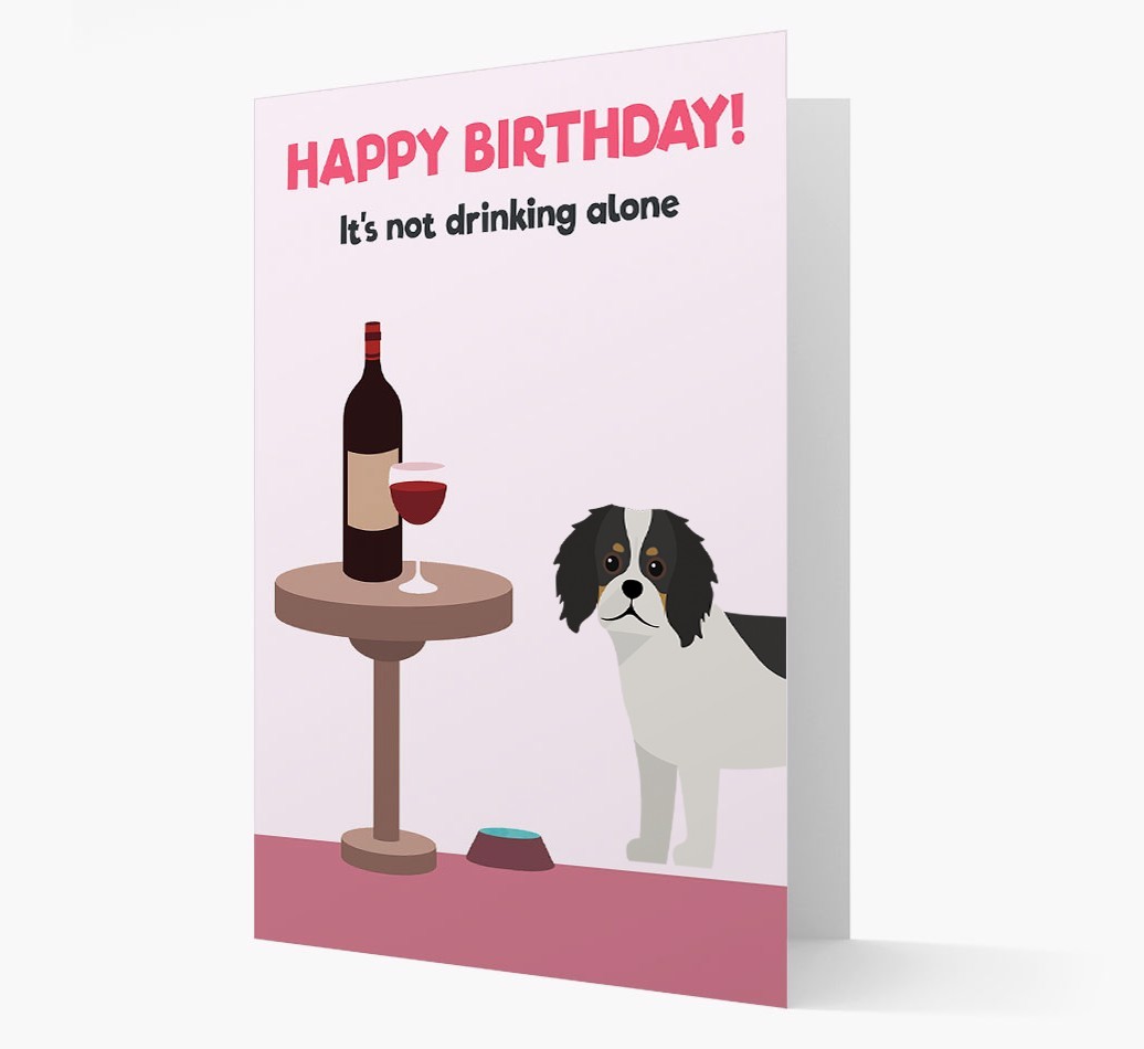 Personalised 'Birthday Drinks' Card with {breedFullName} Icon