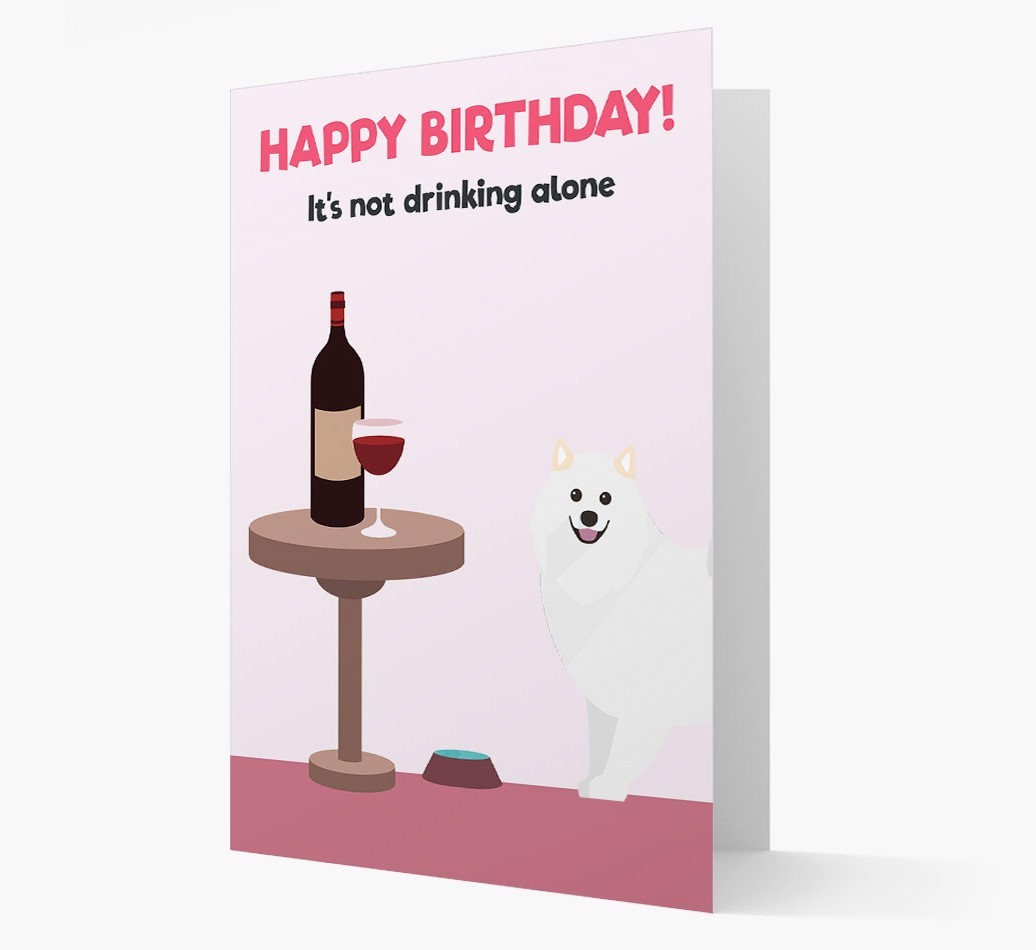 Personalised 'Birthday Drinks' Card with {breedFullName} Icon