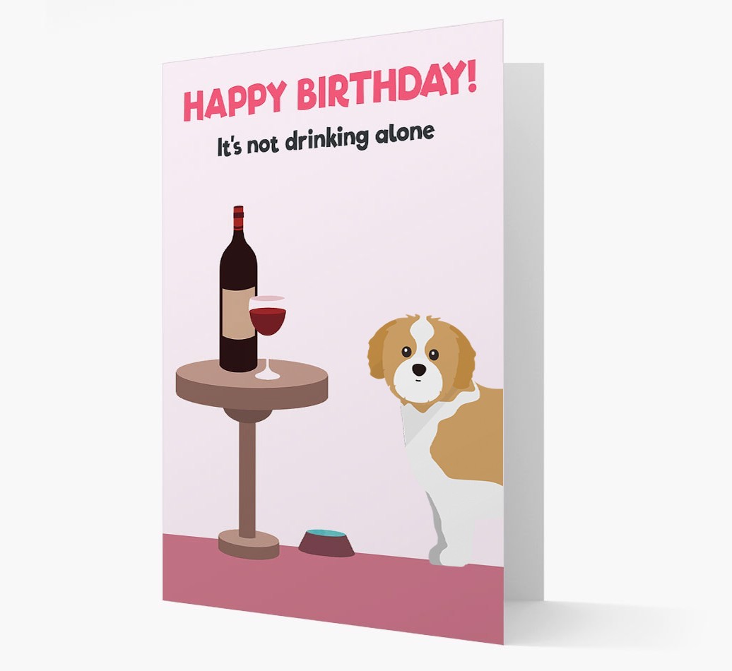 Personalized 'Birthday Drinks' Card with {breedFullName} Icon