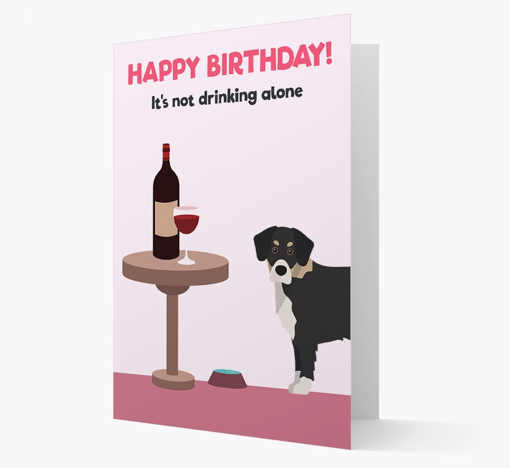 Personalised 'Birthday Drinks' Card with {breedFullName} Icon