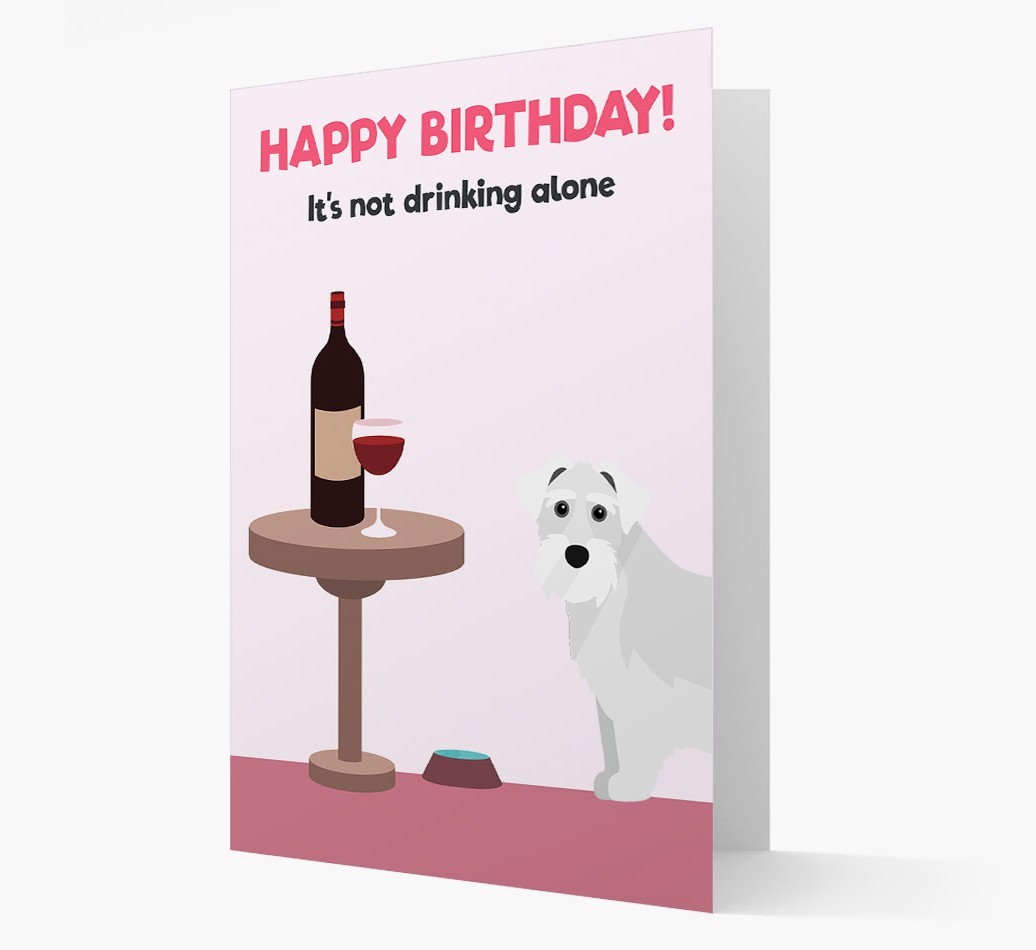 Personalised 'Birthday Drinks' Card with {breedFullName} Icon