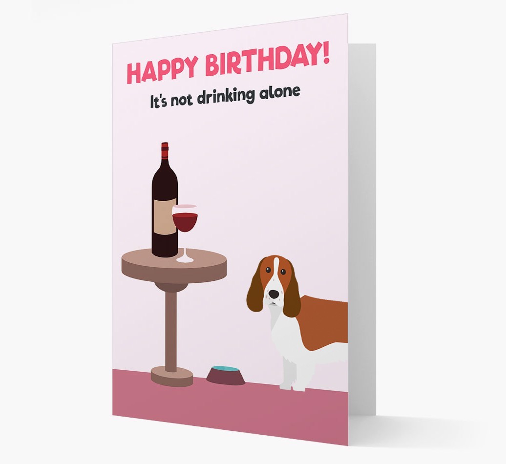 Personalised 'Birthday Drinks' Card with {breedFullName} Icon