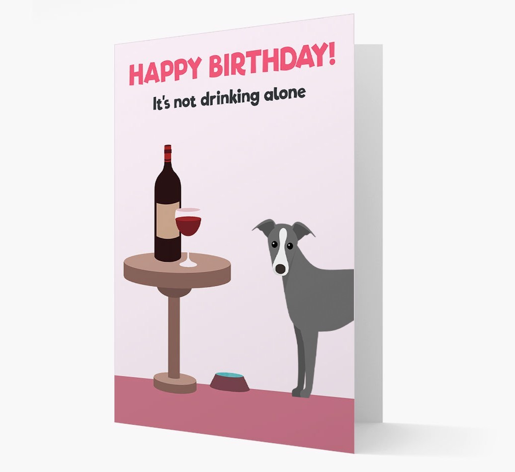 Personalised 'Birthday Drinks' Card with {breedFullName} Icon