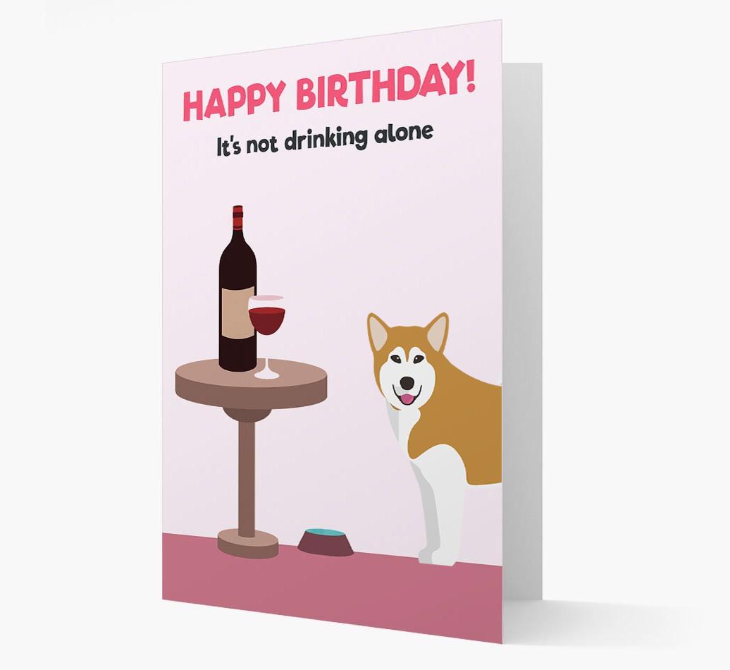 Personalized 'Birthday Drinks' Card with {breedFullName} Icon