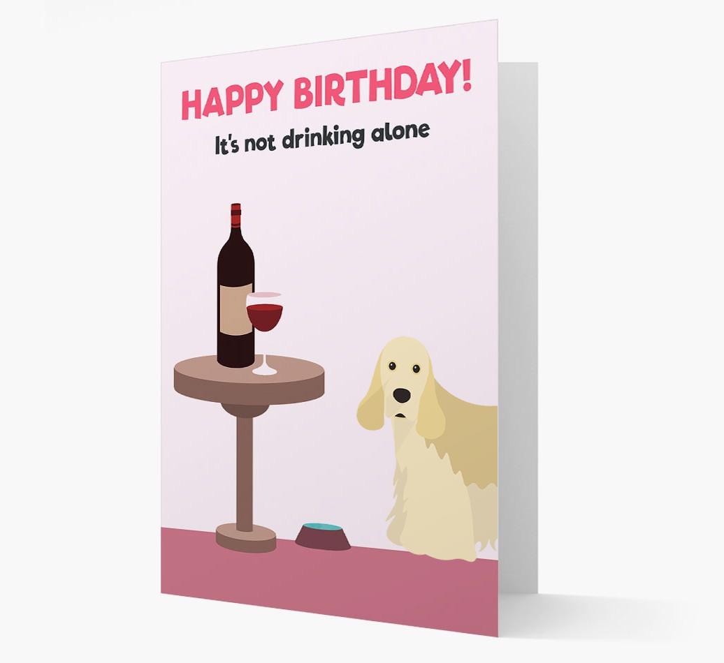 Personalized 'Birthday Drinks' Card with {breedFullName} Icon