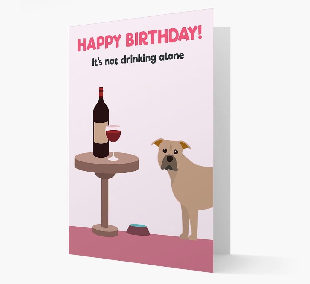 Personalized 'Birthday Drinks' Card with {breedFullName} Icon