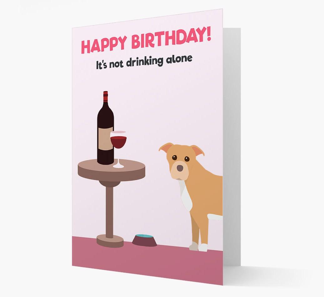 Personalized 'Birthday Drinks' Card with {breedFullName} Icon
