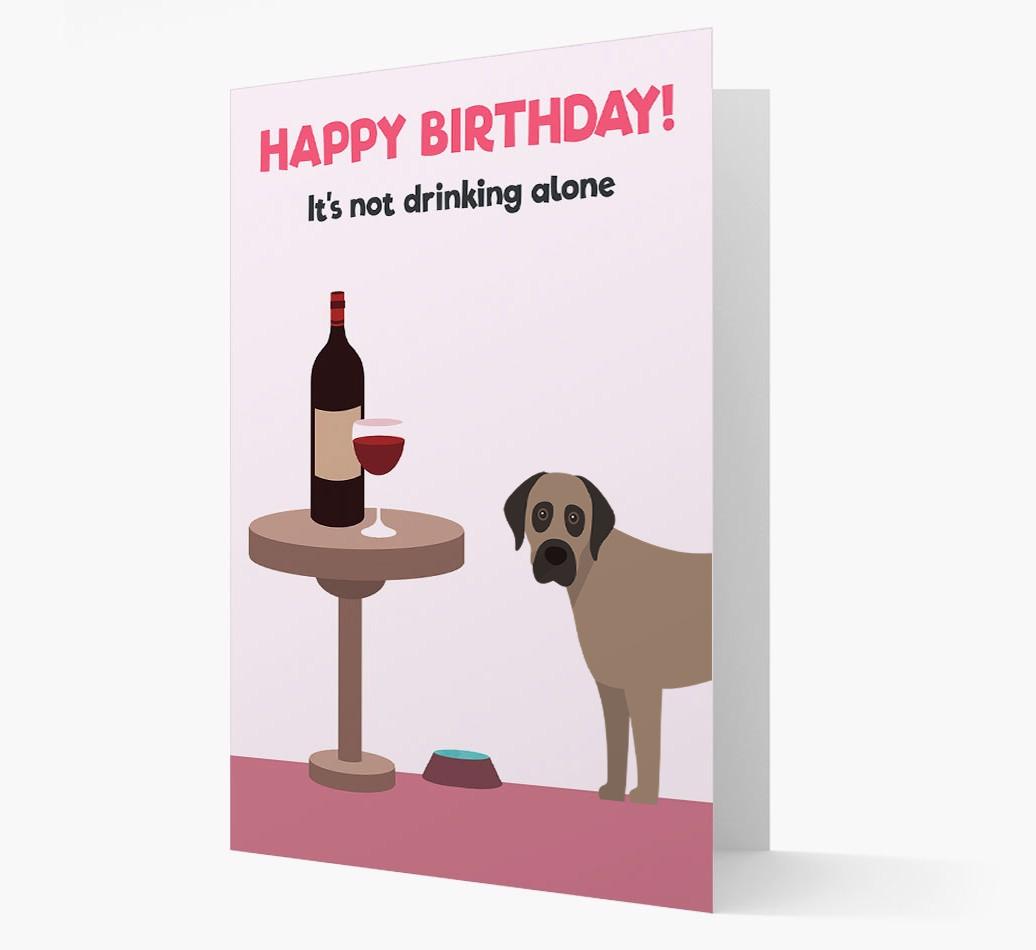 Personalized 'Birthday Drinks' Card with {breedFullName} Icon