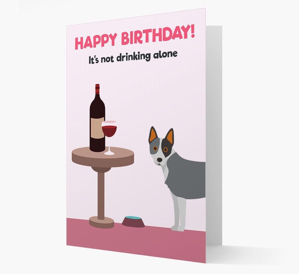 Personalized 'Birthday Drinks' Card with {breedFullName} Icon