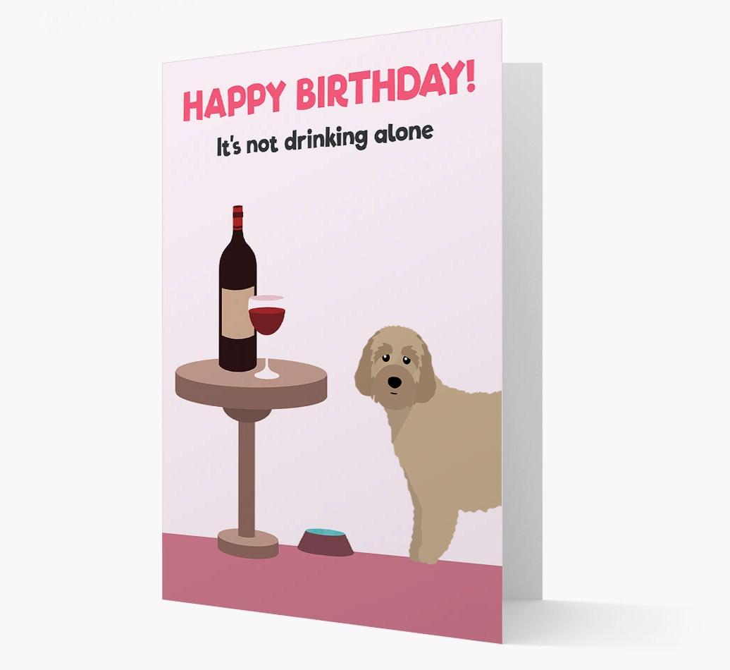 Personalized 'Birthday Drinks' Card with {breedFullName} Icon